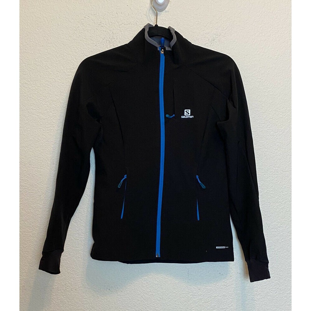 Salomon Women's XS Soft Shell Jacket Black Fleece